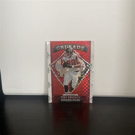 2021 Panini Rookies And Stars Tony Gonzalez Cr 19 Crusade Red Plaid