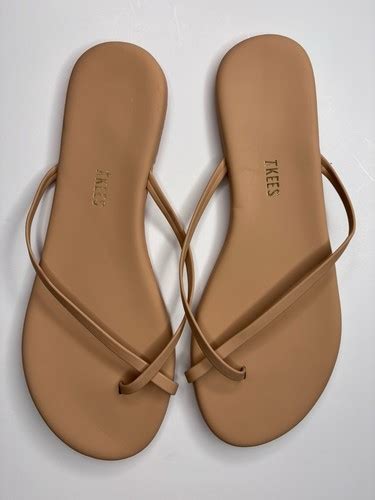 TKees Nude Riley Criss Cross Flip Flop Sandals Size EBay