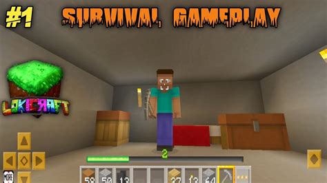 Survival Gameplay First Day In Lokicraft Mancegamerz Youtube