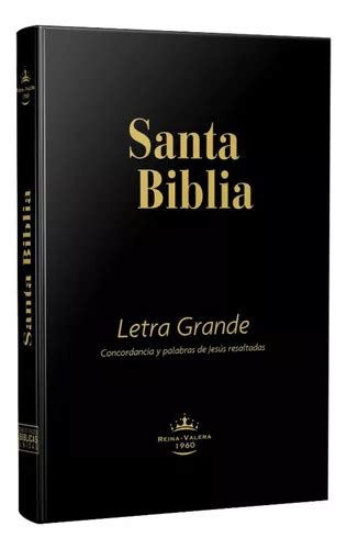 Biblia Reina Valera Letra Grande Concordancia Negro