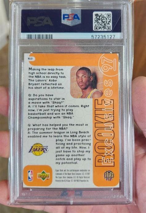 1996 97 Upper Deck KOBE BRYANT Rookie Exclusives RC PSA 10 HOF R10 EBay