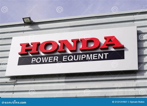 Honda Power Equipment Dealership Sign Car Motorbike Garden Motor Engine And Boat Logo Editorial