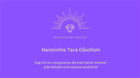 Kraftvolles Narasimha Mantra Zum Mitsingen YouTube