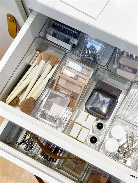 Pcs Drawer Desktop Cosmetics Storage Box Clear Dresser Storage Box