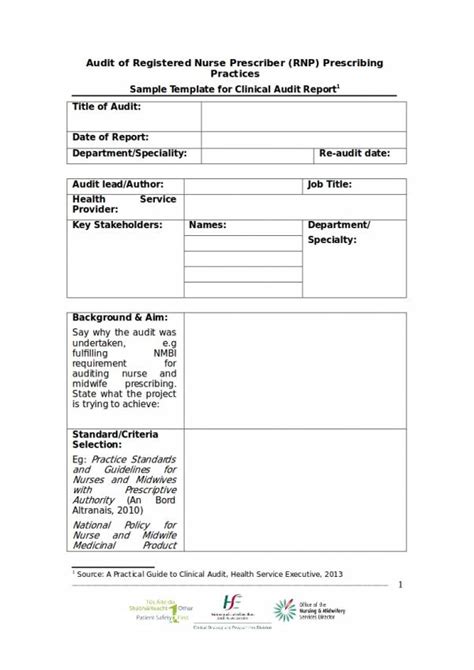 Free 11 Clinical Audit Report Templates In Pdf Ms Word