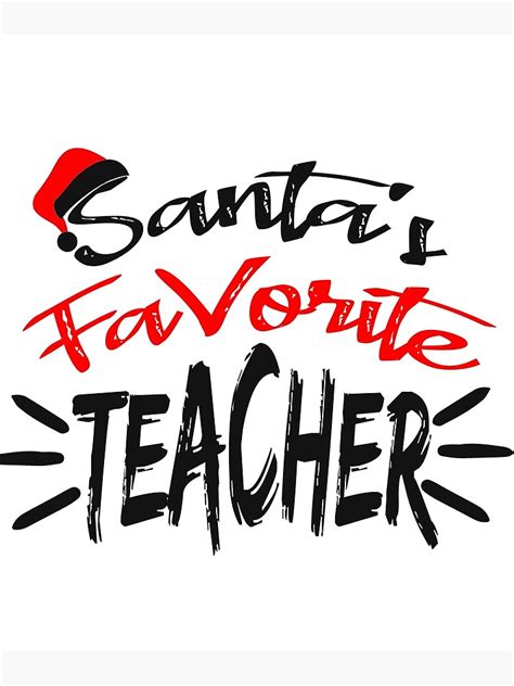 Santas Favorite Nurse Funny Christmas Poster For Sale By Illustrapho