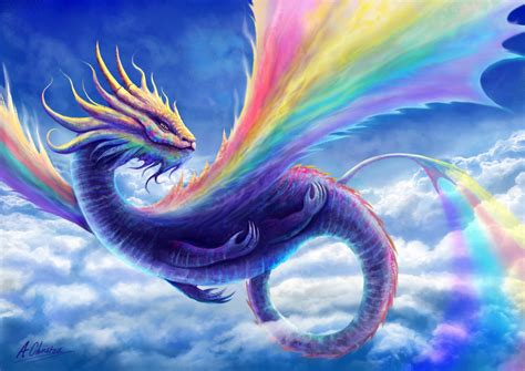 Rainbow Dragon — Anthony Christou Illustration