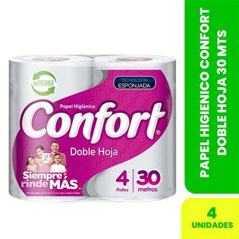 Papel Higienico Confort Doble Hoja 30 Mts X4 Pabel Aseo Y Limpieza