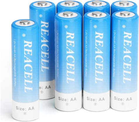 REACELL Rechargeable Battery AA 2800mAh High Capacity Ni MH AA