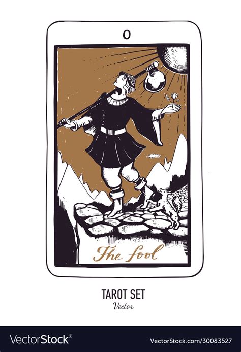 Hand Drawn Tarot Card Deck Major Arcana Royalty Free Vector