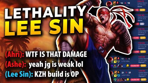 TRYING THE RANK 1 LEE SIN S LETHALITY BUILD MUST TRY YouTube