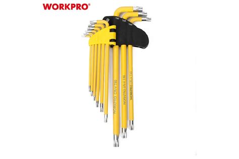 Набор 6-гранных длинных ключей TORX WORKPRO 9 шт. в держателе WP222008 ...