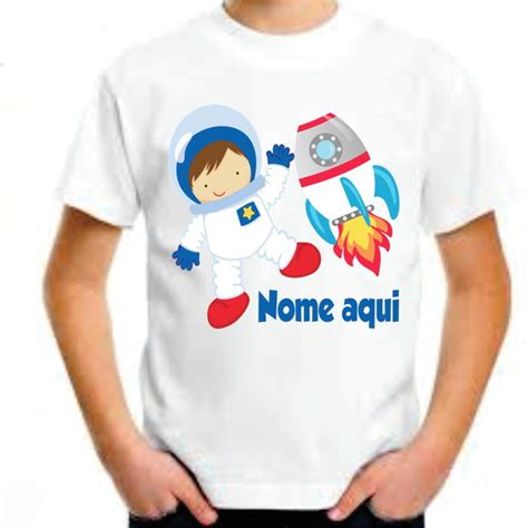 Camiseta Infantil Astronauta Elo7 Produtos Especiais