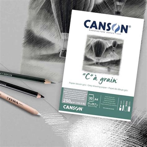 Canson C A Grain Tekenpapier Blok Toned Grijs En Bruin Papier Kaja