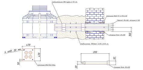 Узел заделки трубы в колодце чертеж dwg фото