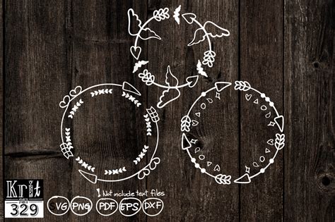 Arrow Wreath Circle Frame Svg Graphic By Krit Studio329 · Creative Fabrica