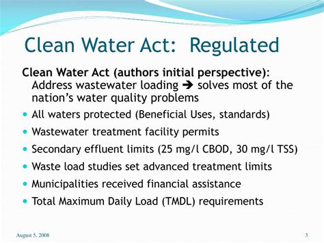 Clean Water Act Of 2025 Karee Marjory