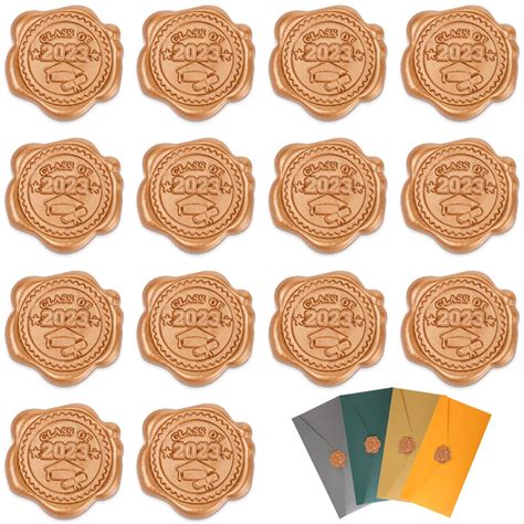 Buy 50 Pcs Graduation Wax Seal Stickers Graduation Envelope Seals Cap