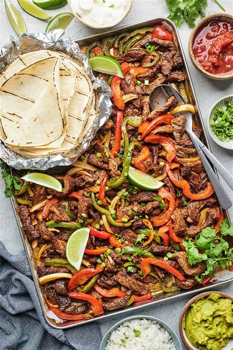 Sheet Pan Steak Fajitas Grandbaby Cakes