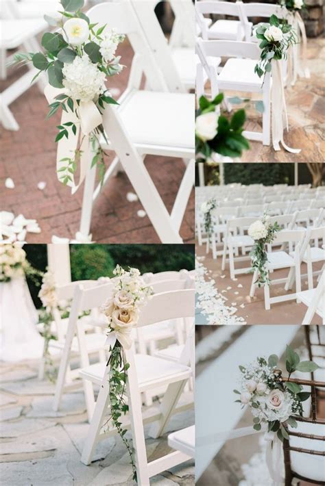 Outdoor White And Green Wedding Aisle Decoration Wedding Aisle Outdoor