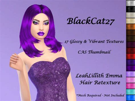 The Sims Resource Blackcat27 Leahlillith Emma Hair Retexture