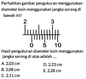 Perhatikan Gambar Pengukuran Menggunakan Diameter Koin Me