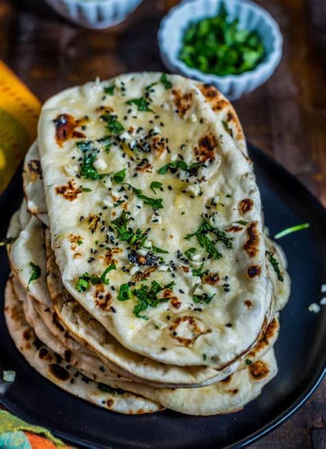 Super Soft Plain Butter And Garlic Naan Bread Recipe Simple Indian Meals