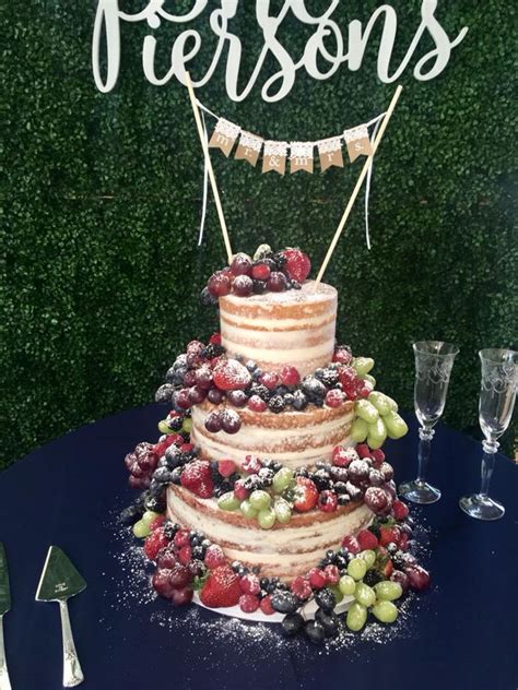 Naked Wedding Cake With Fruit CakeCentral