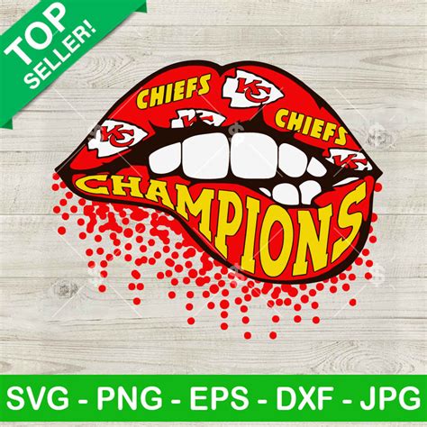 Chiefs Champions Lips Svg Kansas City Chiefs Champions Sexy Lip Svg