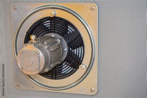 Exhaust Fan With Built In Electric Motor Exhaust Fan On Wall Of Room