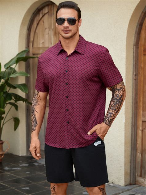 Manfinity Homme Men Allover Print Shirt SHEIN USA