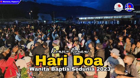 Konser Hari Doa Wanita Baptis Sedunia Youtube