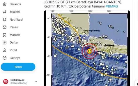 Gempa Terkini Terjadi Gempa Berkekuatan Magnitudo 5 5 Mengguncang