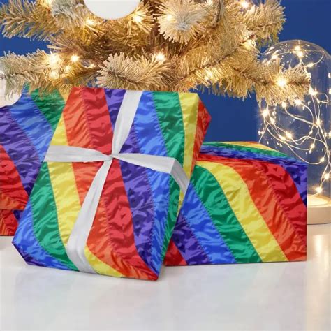 Gay Pride Rainbow Flag Rainbow Stripes Lgbt Lgbtq Wrapping Paper Zazzle Gay Pride Rainbow