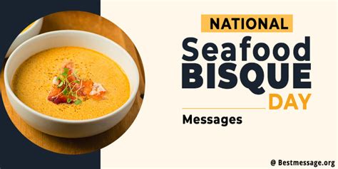 National Seafood Bisque Day Quotes Messages Wishes