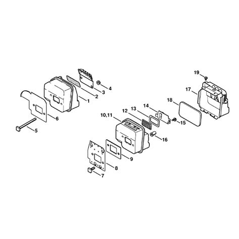 Stihl Ms 180 Chainsaw Ms180c B D Parts Diagram Muffler