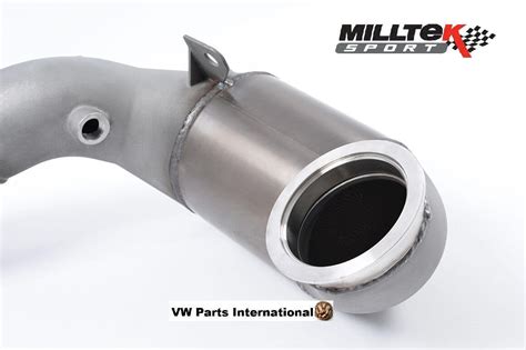 VW Golf MK7 5 R Milltek 3 Sport Large Bore Downpipe Hi Flow Sports