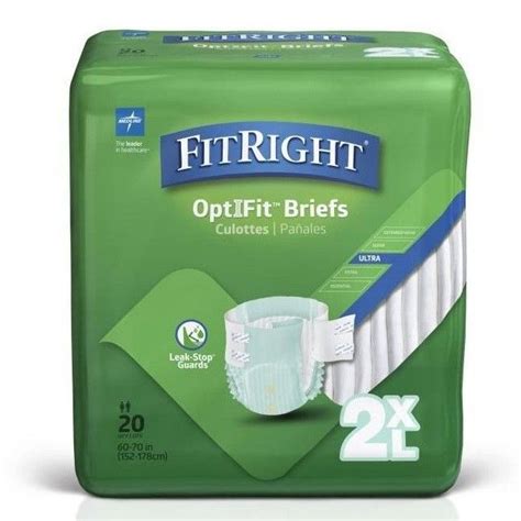 Medline Fitright Optifit Ultra Disposable Brief Xl Ct