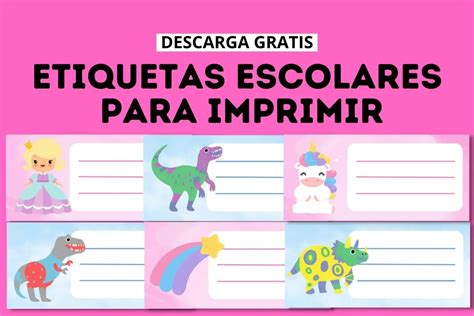 Etiquetas Escolares Para Imprimir