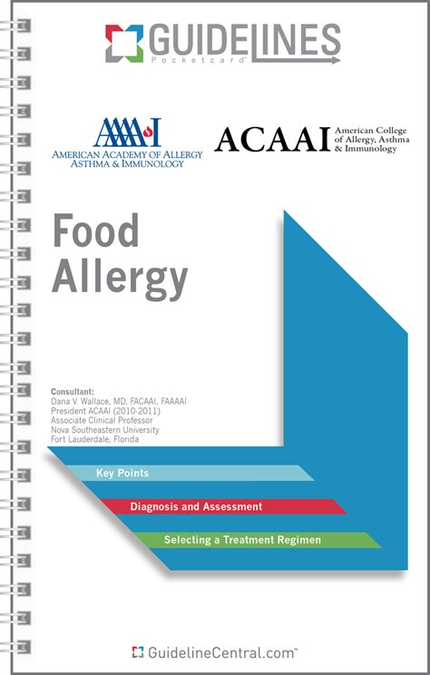 Food Allergy Guidelines Pocket Guide Guideline Central