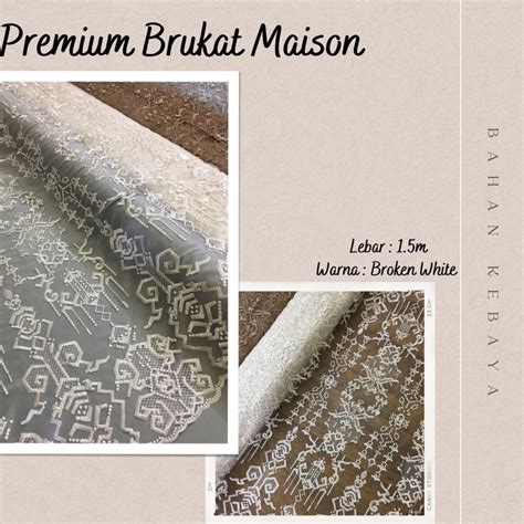 Jual Kain Bahan Kebaya Super Premium Tile Maison Design By Sapto Warna