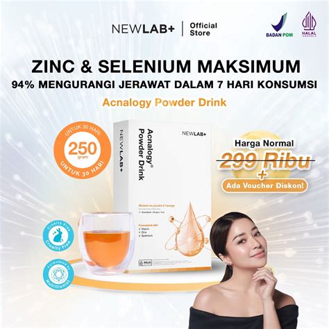 Jual Newlab New Lab Acnalogy Powder Drink Obat Minum Jerawat Minuman