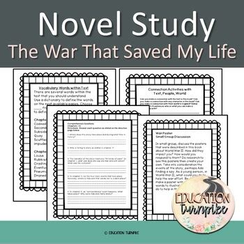 The War That Saved My Life Novel Study By Education Turnpike Tpt