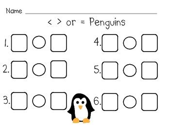 Penguin Math Addition Subtraction Numbers = Equations by Kristine Weyher