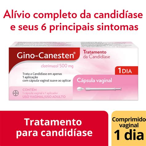 Gino Canesten C Psula Vaginal Tratamento Para Candid Ase