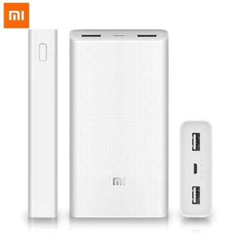 Shop XIAOMI PLM06ZM Mi Dual USB Power Bank - 20000mAh - White | Jumia Egypt
