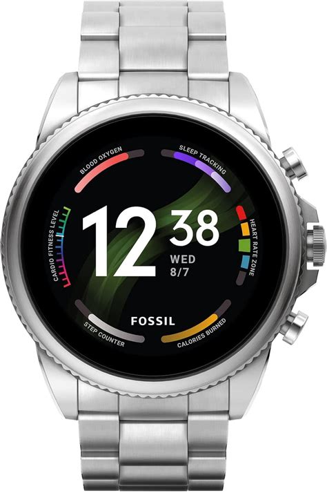 Amazon Fossil Men S Gen 6 44mm Stainless Steel Touchscreen Smart