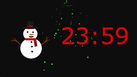 30 Minute Countdown Timer 30 Minute Christmas Timer Snowman Animated