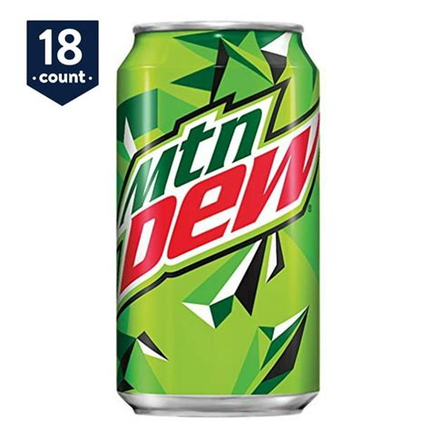 Mountain Dew Original 12 Oz Cans 18 Count