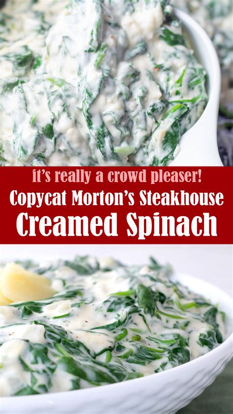 Copycat Morton’s Steakhouse Creamed Spinach – Reserveamana